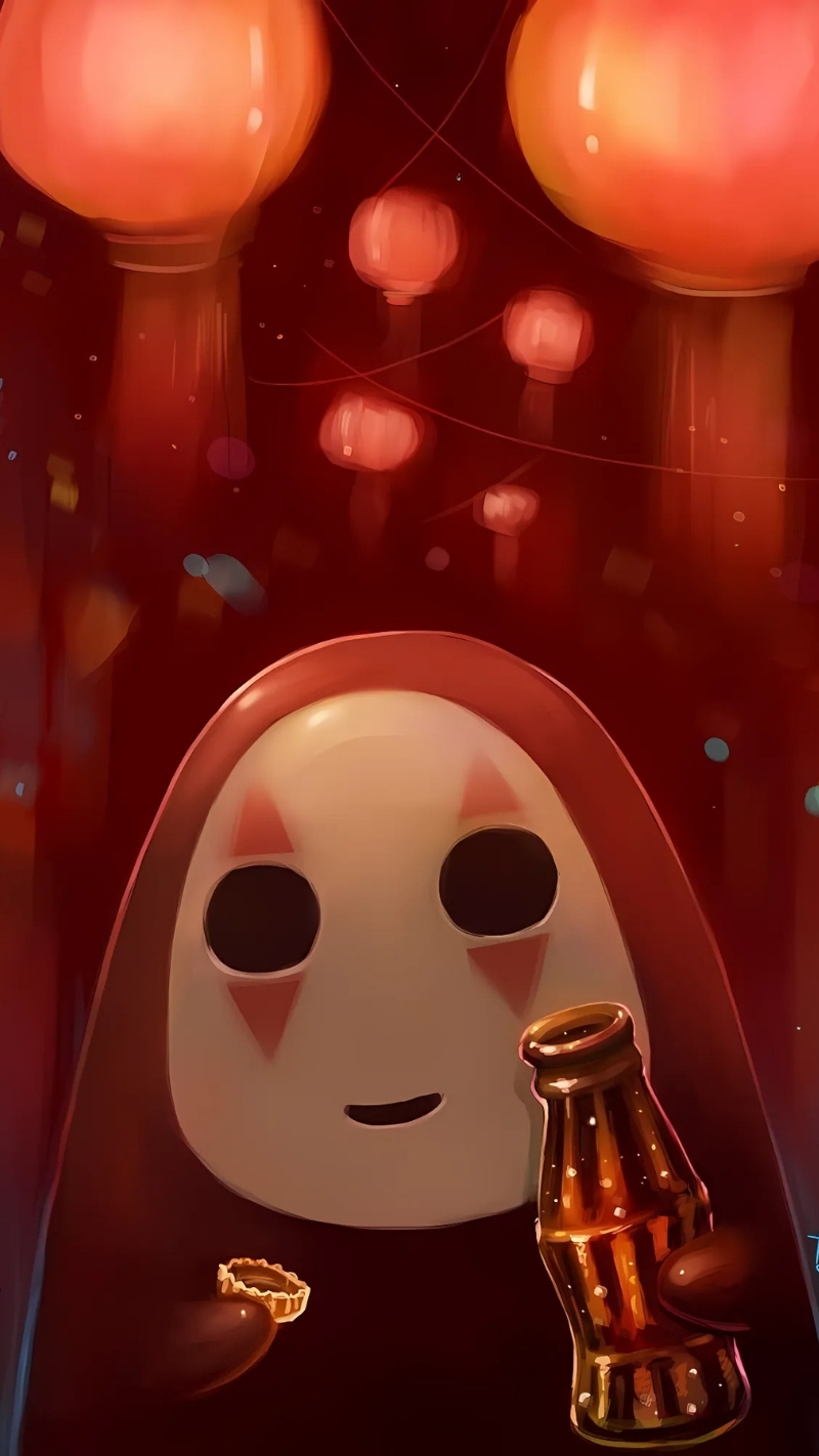 Hình Vô Diện chibi đáng yêu cho điện thoại ấn tượng