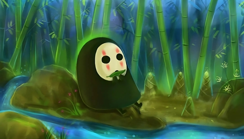 Tranh Vô Diện Kaonashi ấn tượng