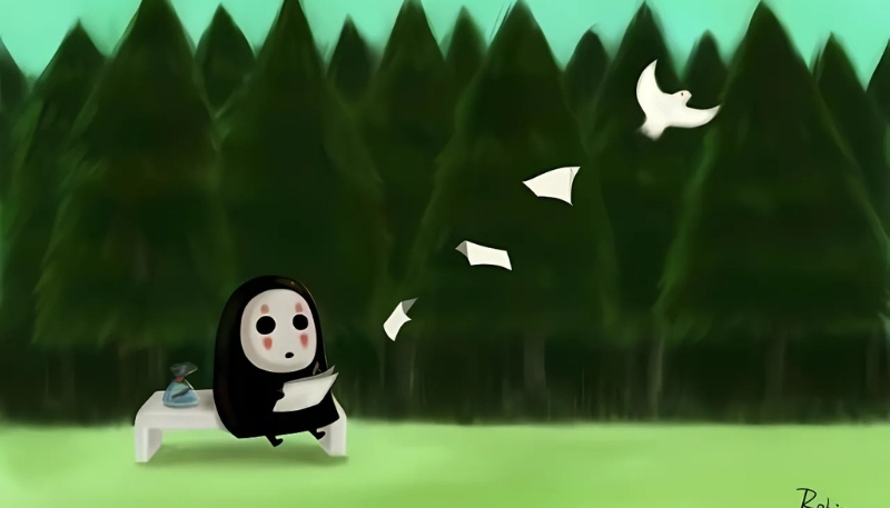 Tranh Vô Diện Kaonashi đẹp