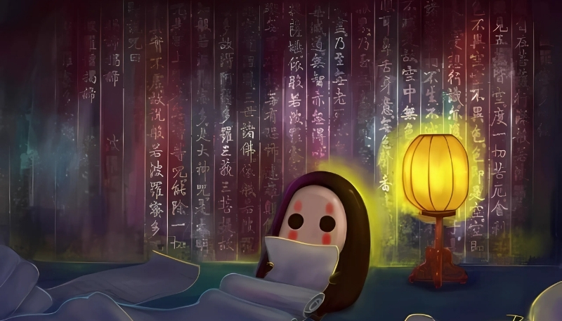 Tranh Vô Diện Kaonashi nghệ thuật