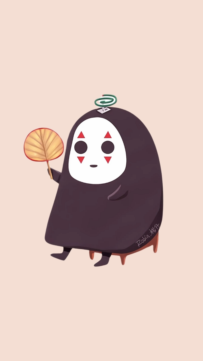 Hình Vô Diện chibi dễ thương ấn tượng cho mobile