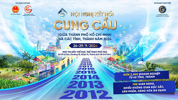 Mẫu backdrop hội nghị kết nối cung cầu