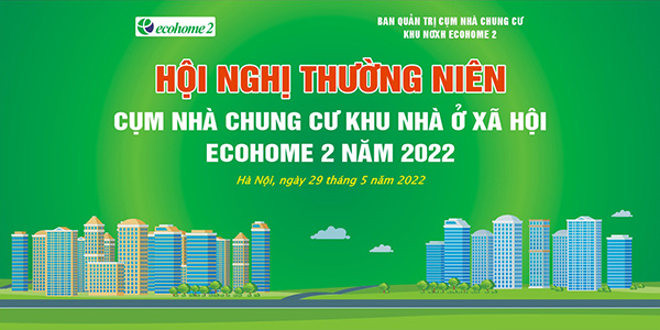 Mẫu backdrop hội nghị nhà chung cư