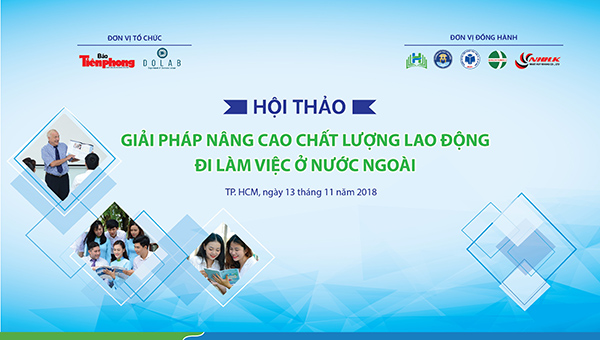 Mẫu backdrop hội thảo du học