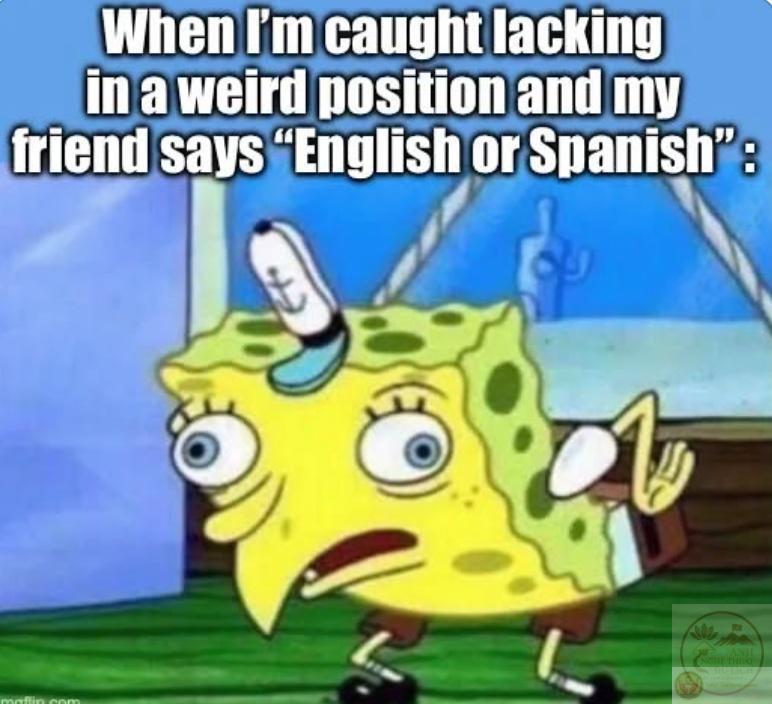 english or spanish meme reaction