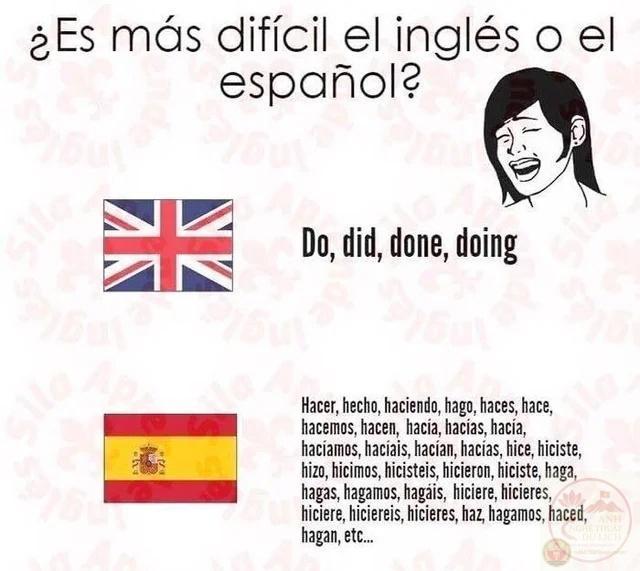 english or spanish meme nghĩa