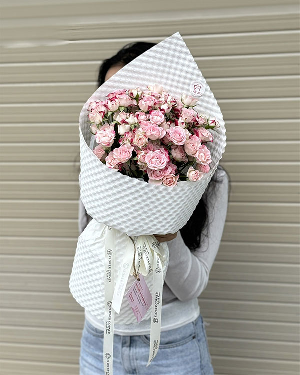 bó hoa hồng chùm dễ thương