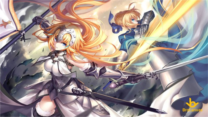 ảnh anime nữ đẹp tư thế chiến đấu