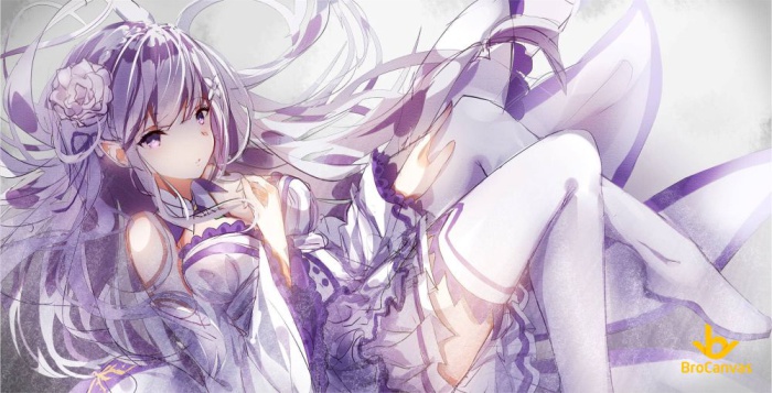 Ảnh anime nữa đẹp cô gái suy tư