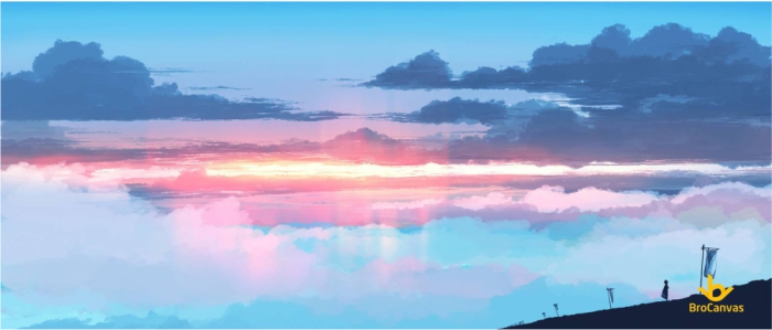 ảnh anime phong cảnh ánh nắng