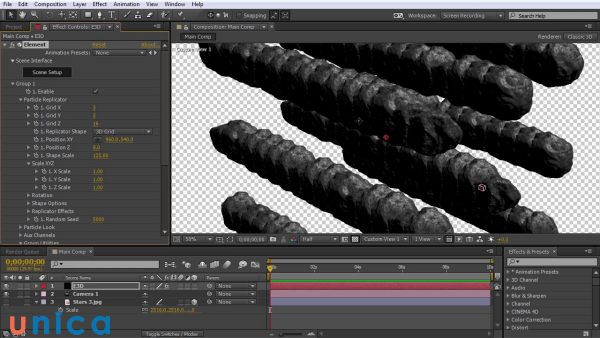 Hiệu ứng 3D của After Effects vô cùng đa dạng