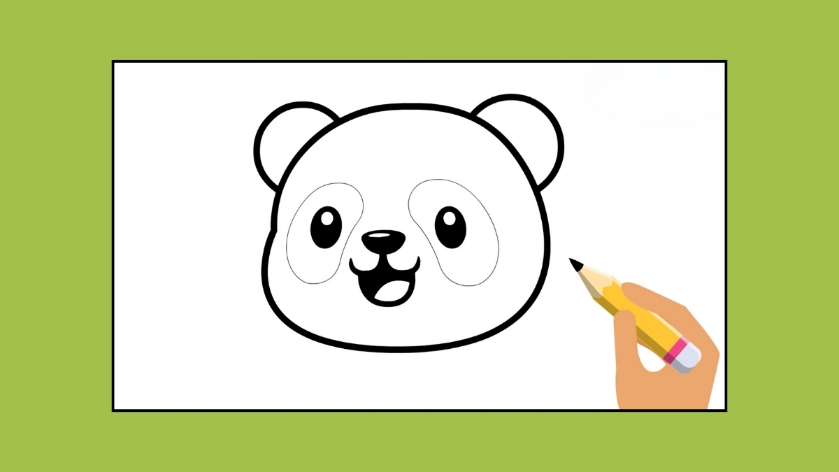 Các bước vẽ con gấu đơn giản - Vẽ tai gấu