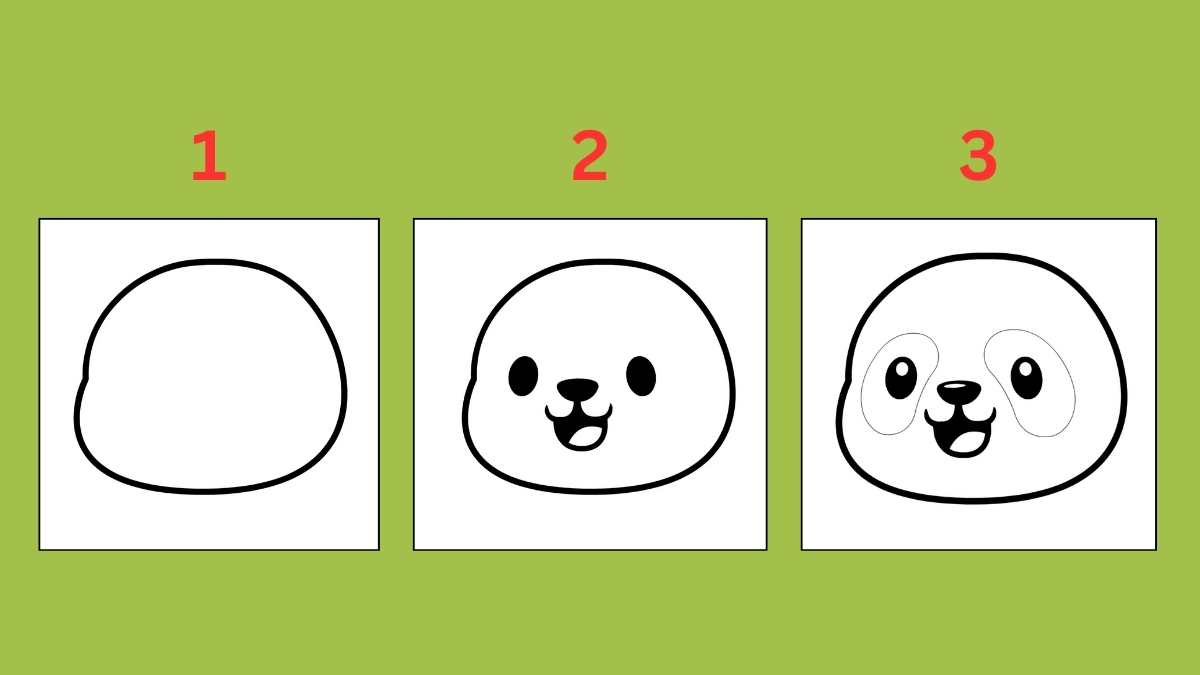 Cách vẽ con gấu đơn giản ấn tượng cho bé