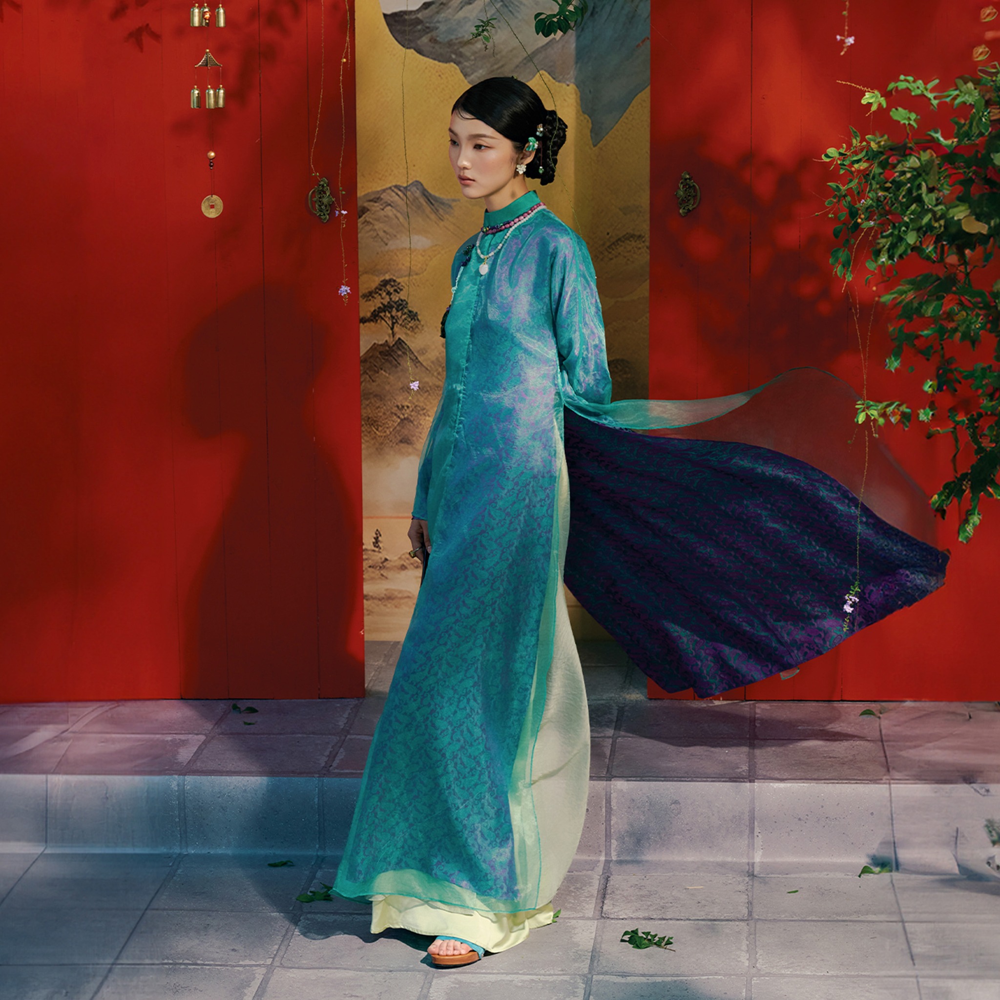 BST áo dài Tết LALIN