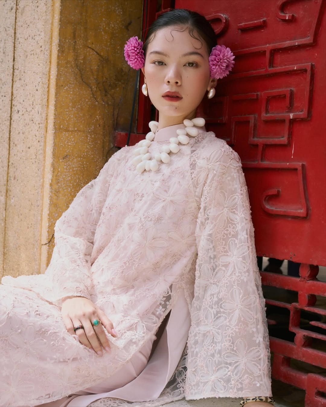 BST áo dài Tết Maison Thuy