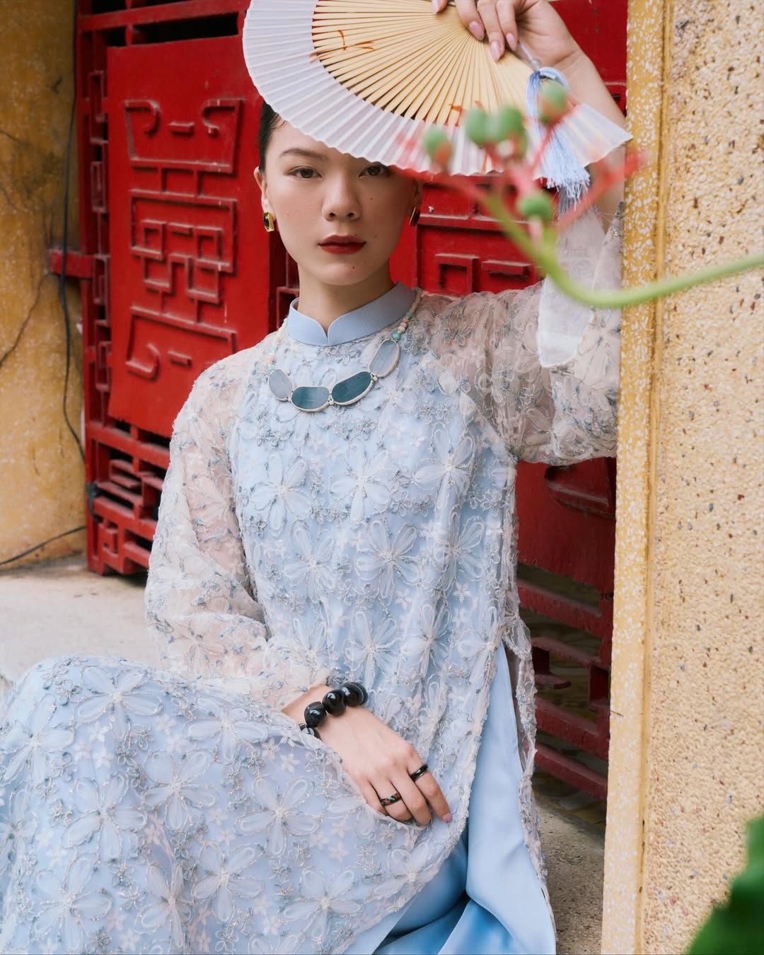 BST áo dài Tết Maison Thuy