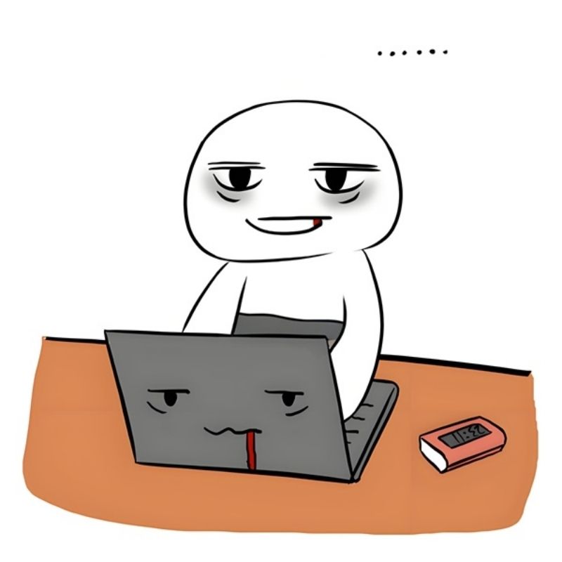 Meme deadline dí chạy tụt quần