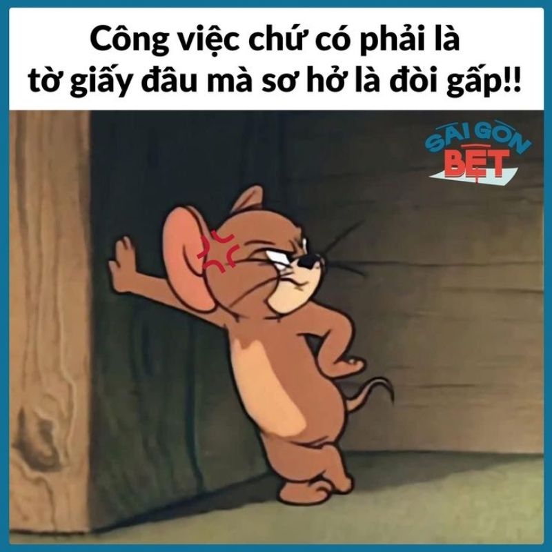 Meme deadline kèm chữ siêu ngầu