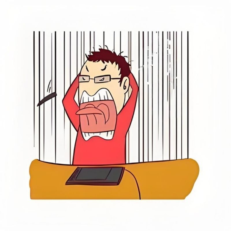 Meme deadline dí chạy tụt quần rõ khổ