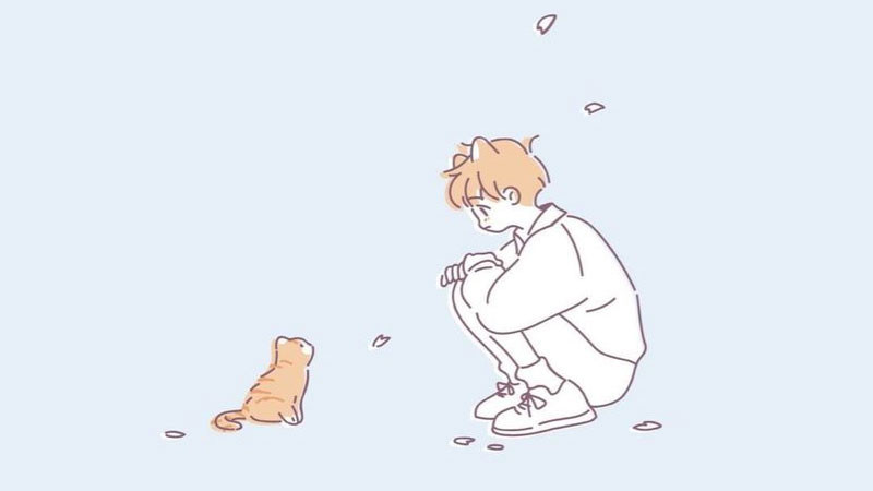 chibi mèo dễ thương