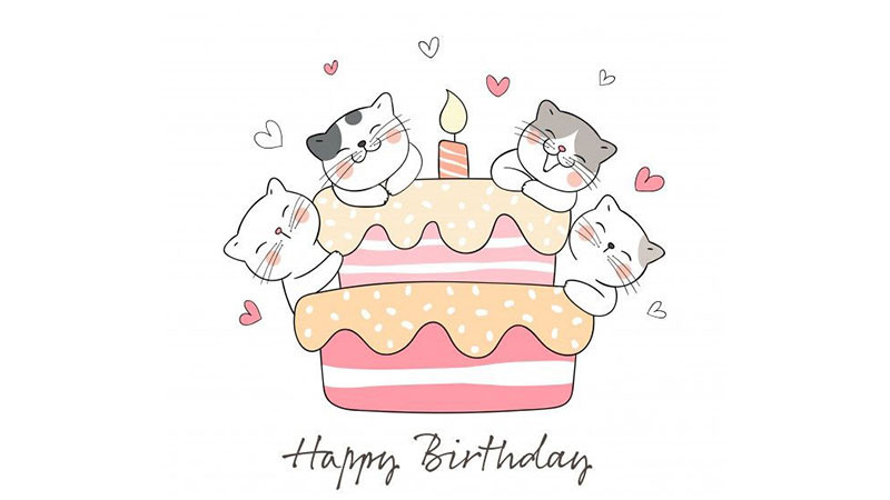 hình vẽ chibi sinh nhật