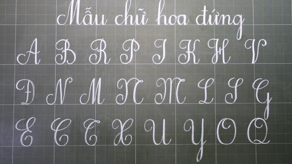 Mẫu chữ hoa sáng tạo dễ viết đẹp nhất