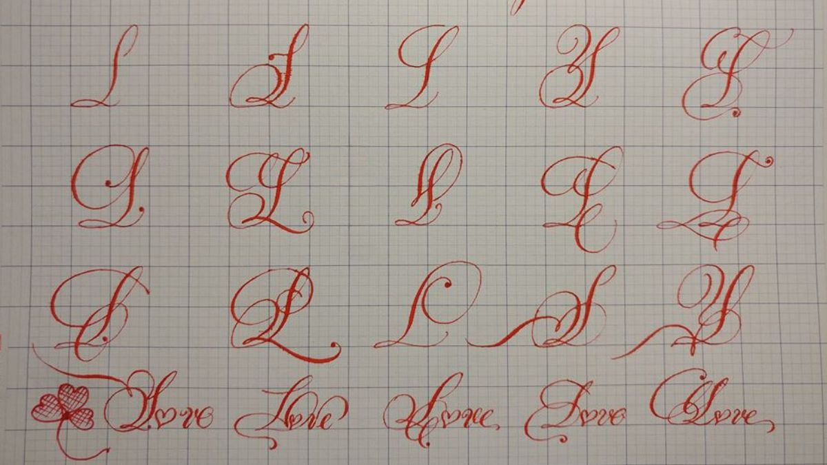 Chữ hoa sáng tạo dễ viết cho luyện chữ