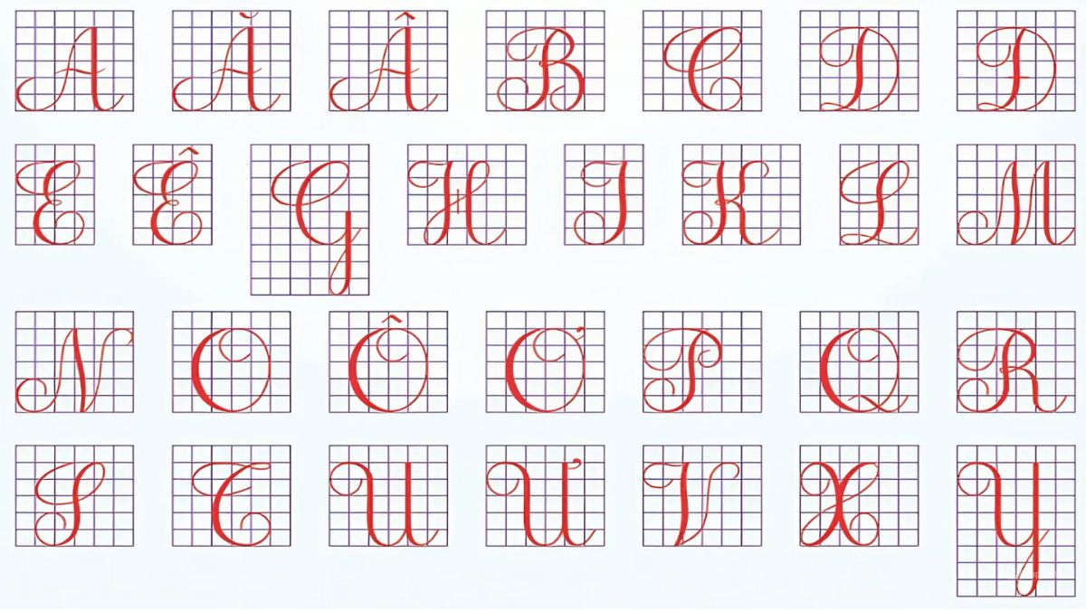 Chữ hoa sáng tạo dễ viết cho luyện chữ