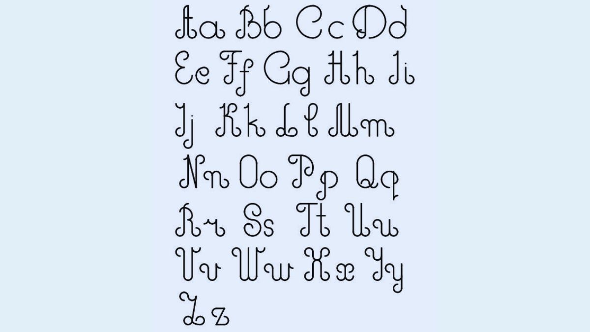 Mẫu chữ hoa sáng tạo dễ viết cách điệu