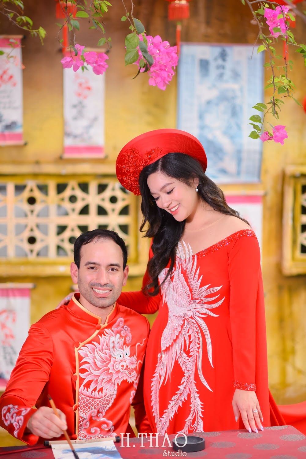 Anh dam cuoi Viet Nam 16 min - Bộ ảnh cưới áo dài truyền thống theo phong cách Việt đẹp - HThao Studio