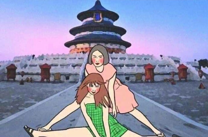 Tạo dáng ngồi như thế này bạn đã thử chưa? - Nguồn ảnh: Internet