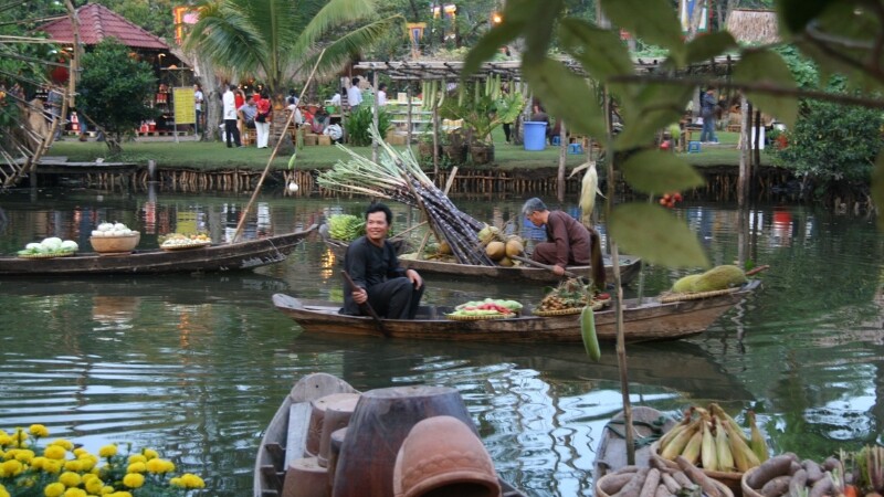 Khu du lịch Bình Quới yên bình với không gian làng quê Nam Bộ (Nguồn: Sưu tầm)