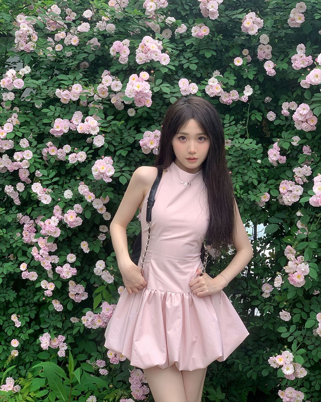 chụp ảnh ở vườn hoa