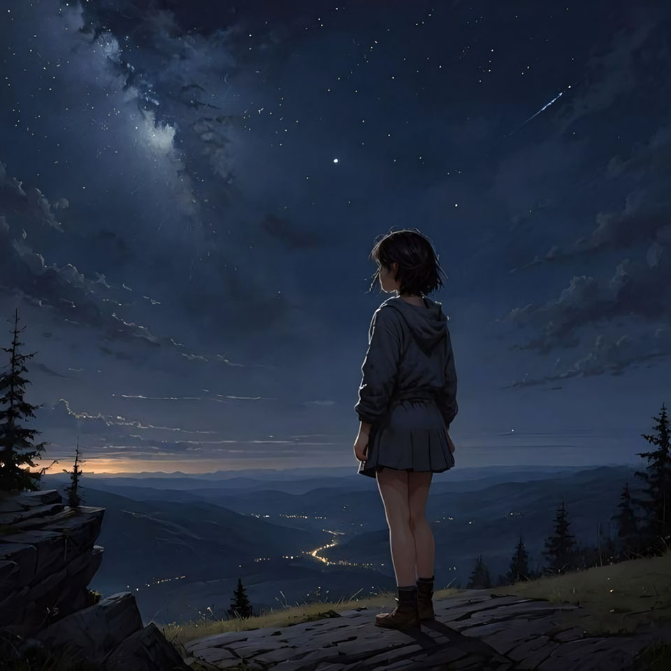 Avatar anh co gai buon quay lung anime 960px 960px avatar 39