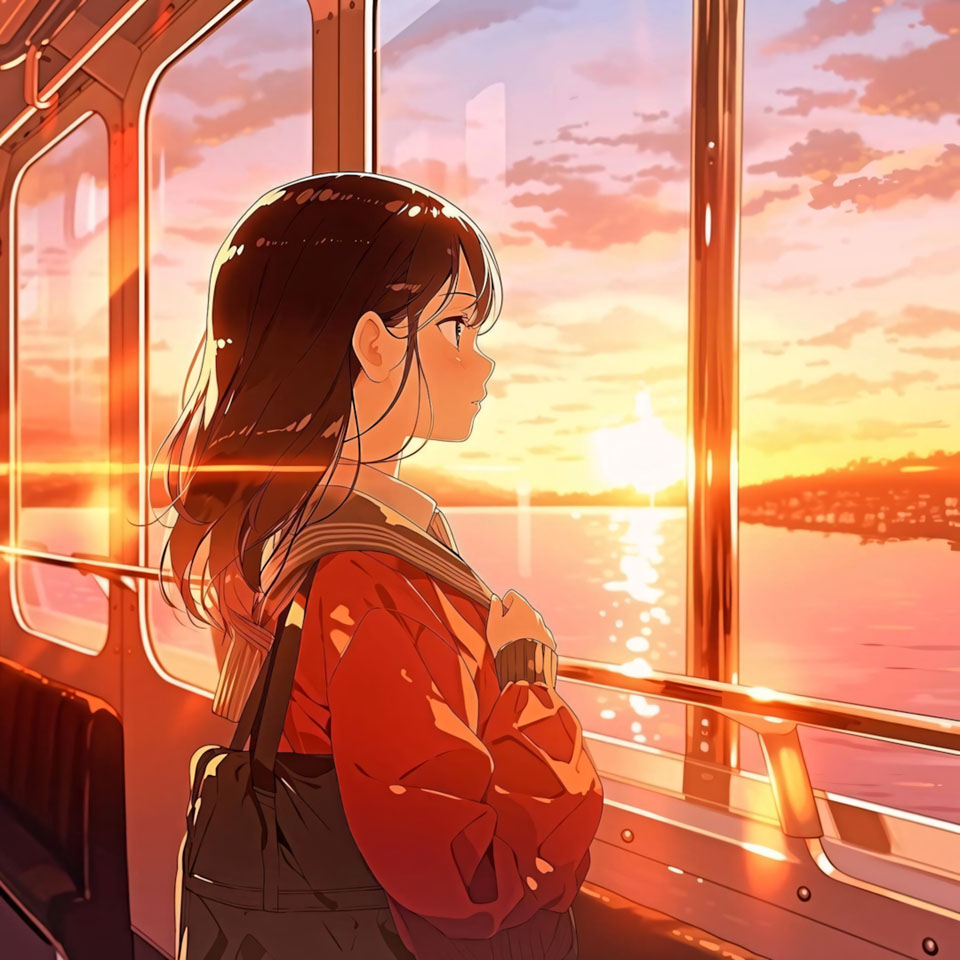 Avatar anh co gai buon quay lung anime 960px 960px avatar 11