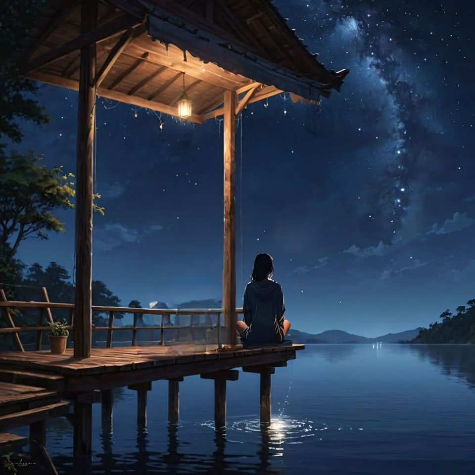 Avatar anh co gai buon quay lung anime 960px 960px avatar 36