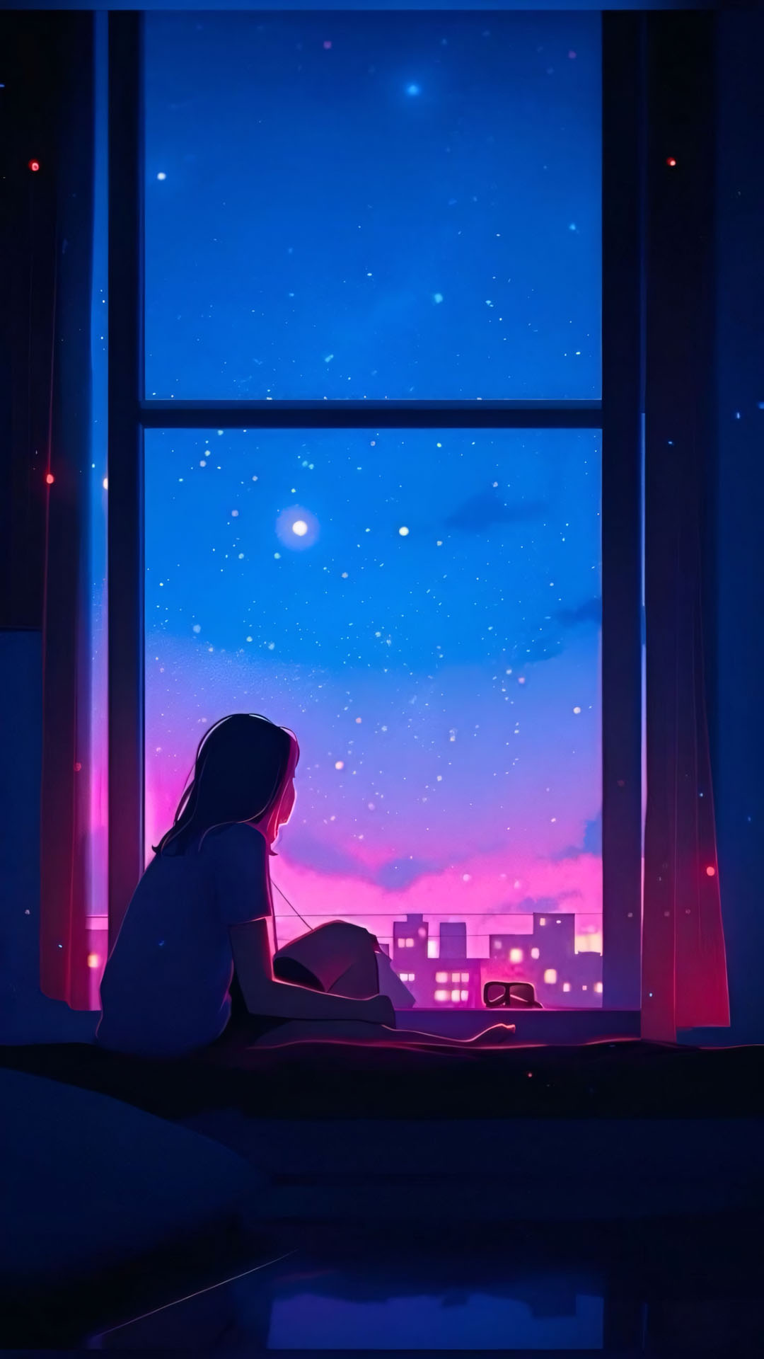 Hinh nen anh co gai buon quay lung anime 1920px 1080px full hd 4 1