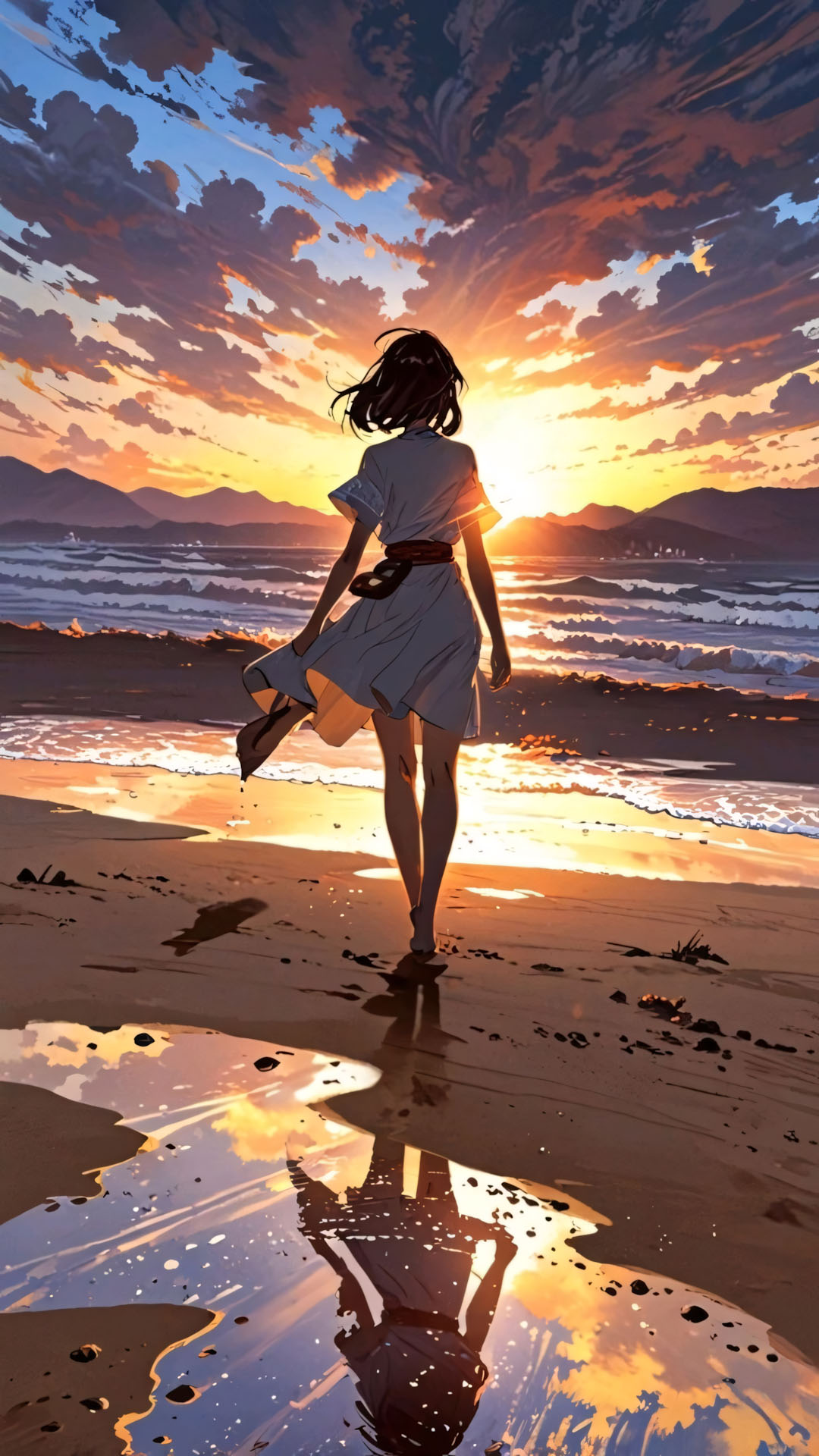 Hinh nen anh co gai buon quay lung anime 1920px 1080px full hd 7 1