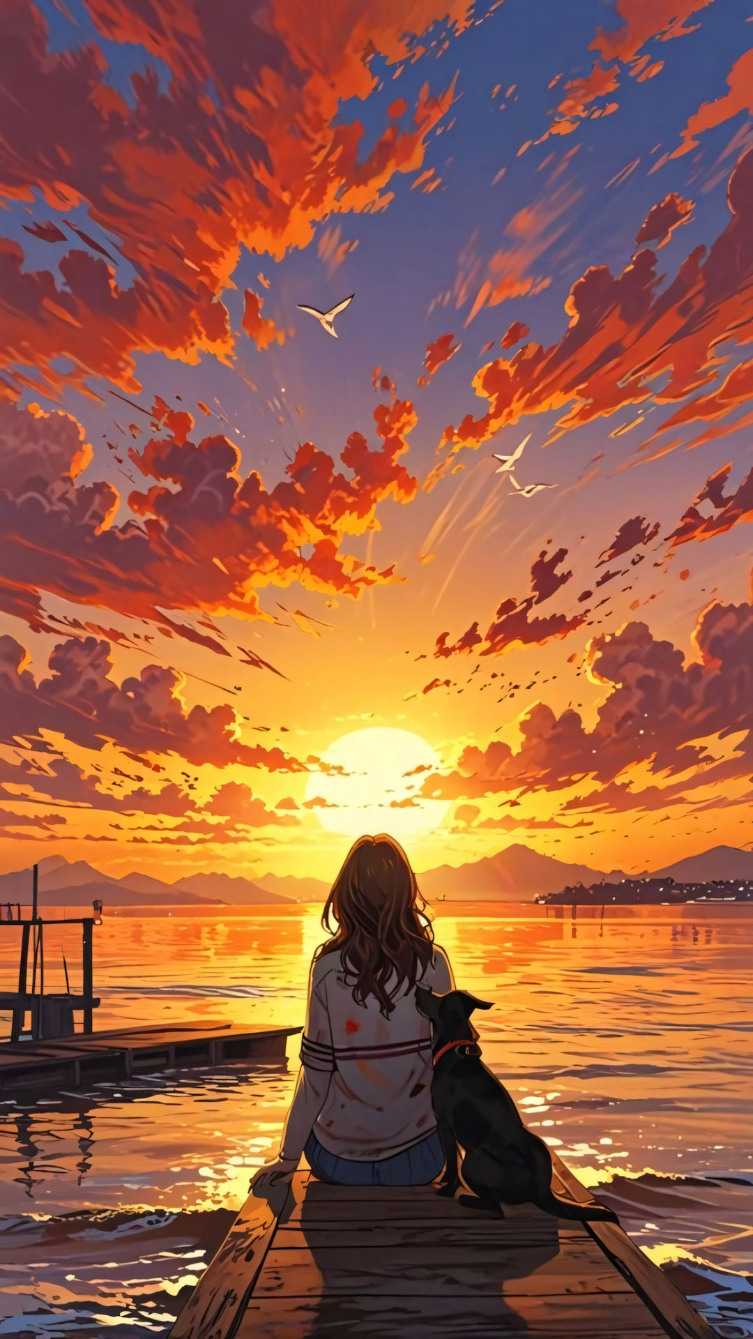 Hinh nen anh co gai buon quay lung anime 1920px 1080px full hd 8 1