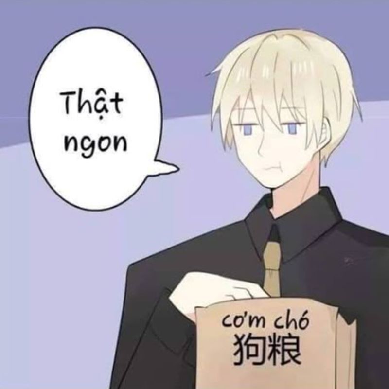 Meme cơm chó anime hài hước khiến FA ganh tỵ