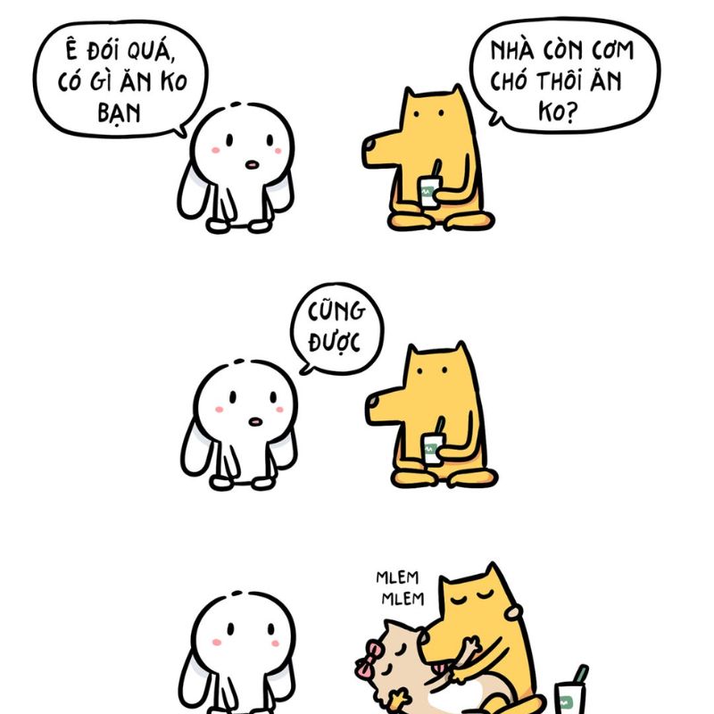 Meme cơm chó khiến FA ganh tỵ