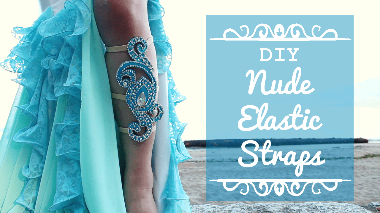 Nude elastic strap pattern