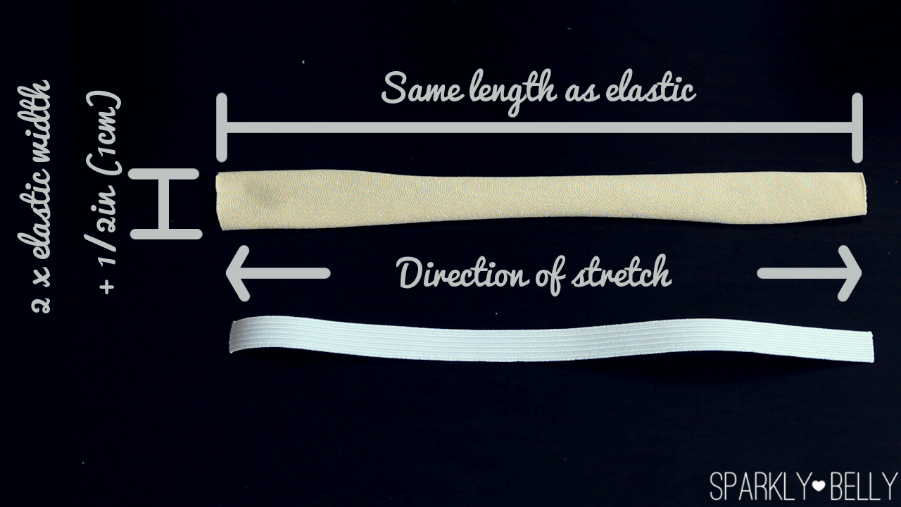 Turn nude fabric tube with safety pin