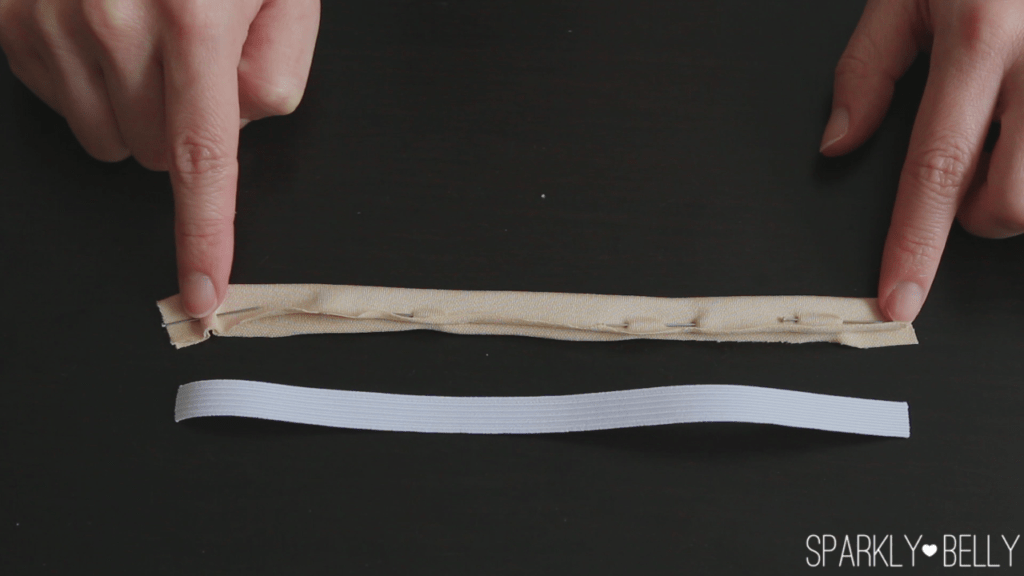 DIY nude elastic straps