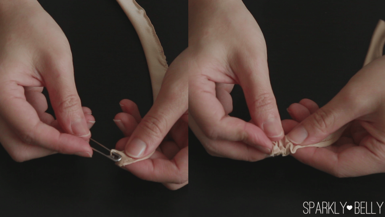 Armband & leg accessory with nude straps for belly dance