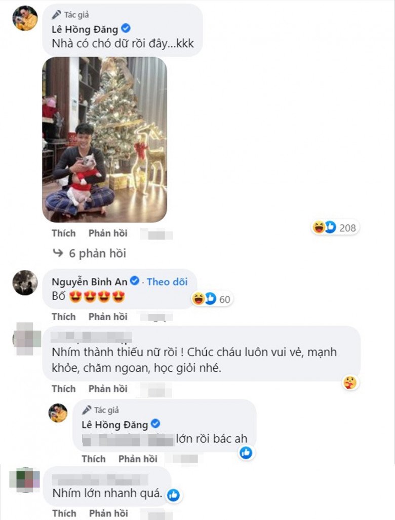 Con gái lớn Hồng Đăng 11 tuổi "trổ giò" cao hơn mẹ, má lúm đồng tiền giống hệt bố