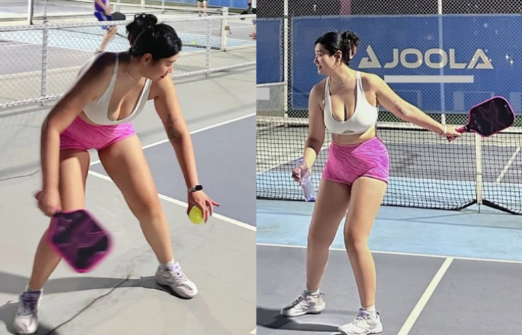 Người đẹp 80kg mặc áo bó sát, váy ngắn chơi pickleball đáp trả mạnh mẽ khi bị chỉ trích