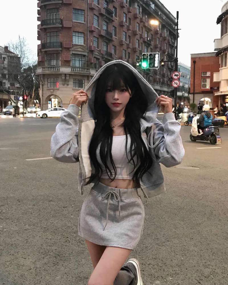 gái xinh hàn váy cực phẩm