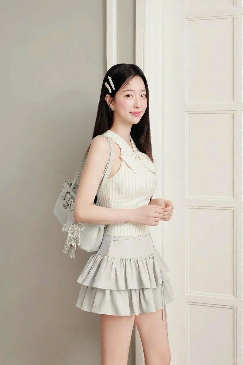 gái xinh hàn váy ngắn cực hot style