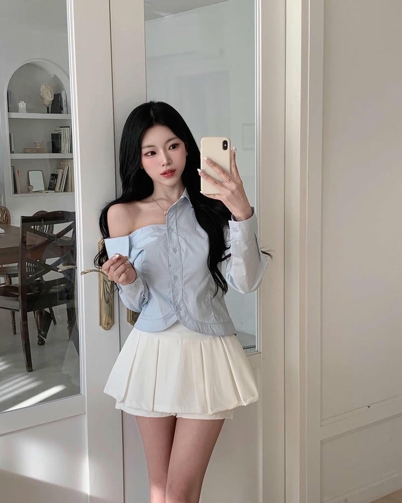 gái xinh hàn váy ngắn quyến rũ